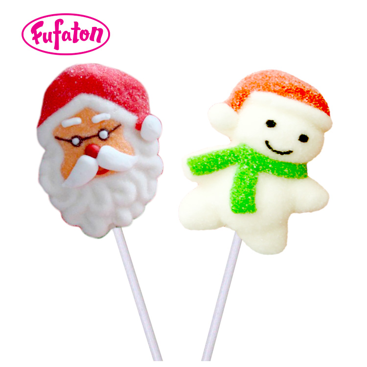Hand decorated Mallowpop for Christmas