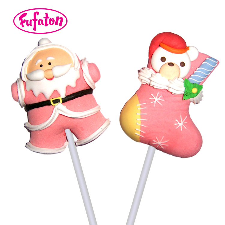 Christmas Santa Marshmallow Lollipop