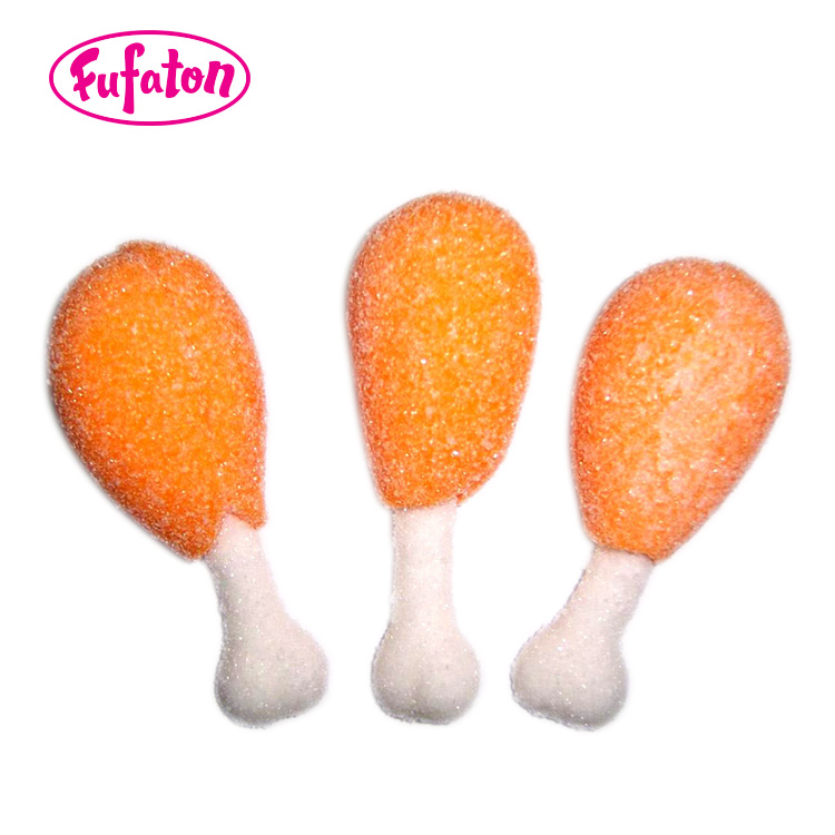 Delicious handmade drumstick chicken leg shape marshmallow candy 