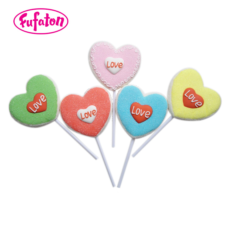 35g Heart Shaped Valentine Candy Sweets Lollipops
