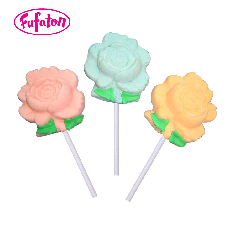 Flower shaped Marshmallow Lollipop Candy