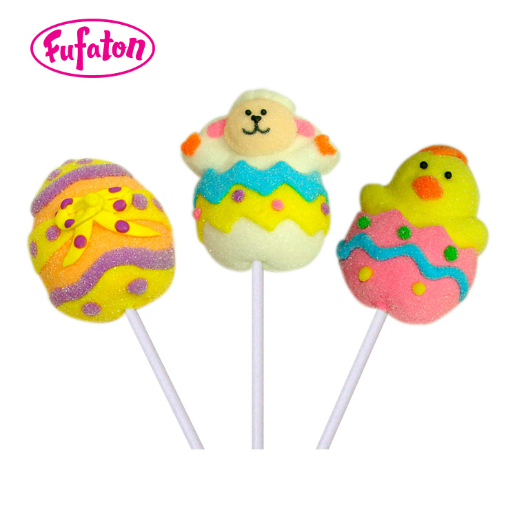 Hand Decorated mallowpop for Easter