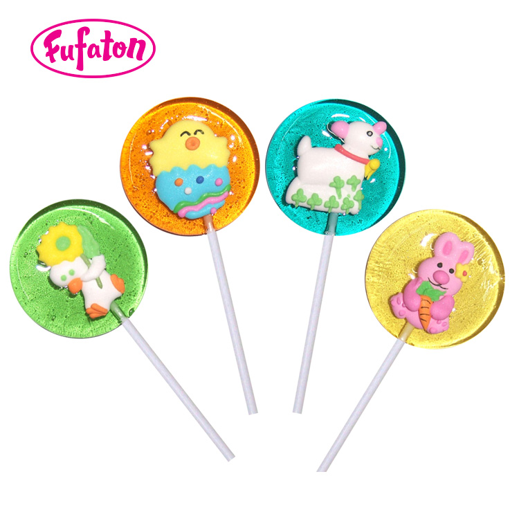 Easter Decorated Hard Lollipop Candy