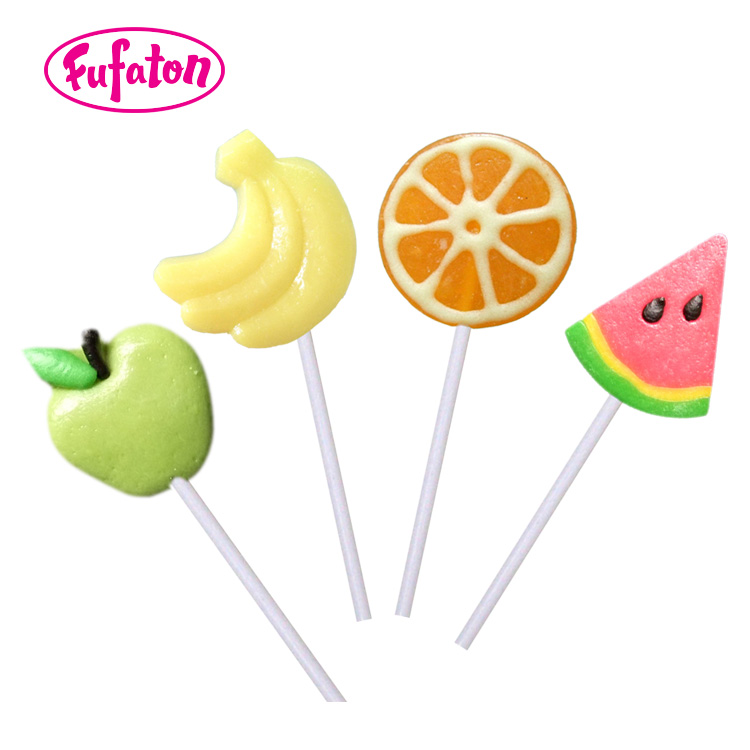 Hand decorated Fruit watermelon Shaped Lollipops Candy