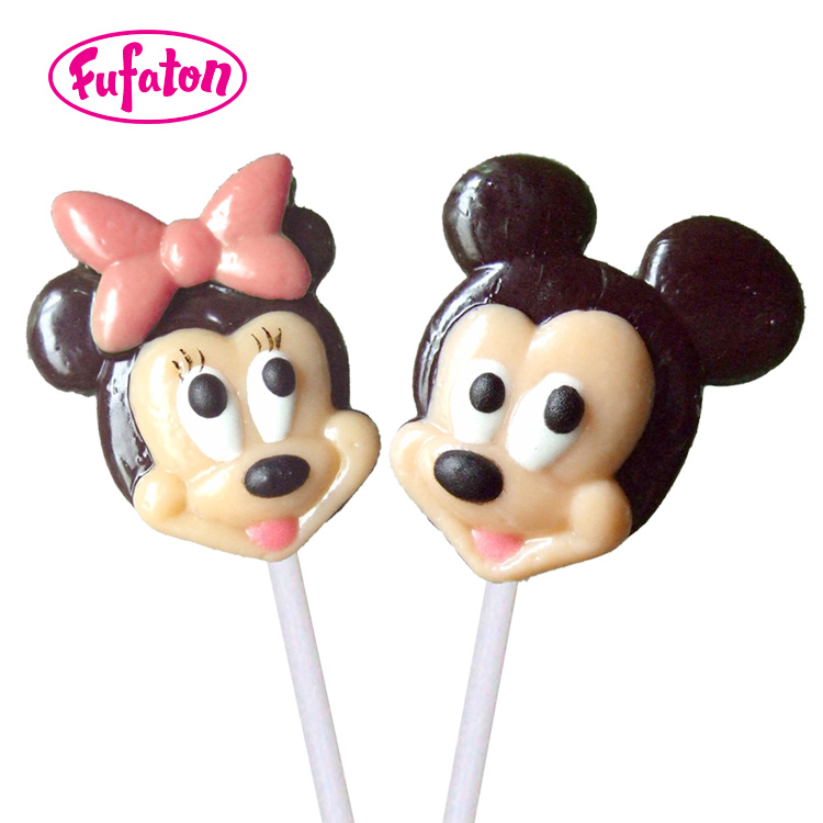 Micky & Minnie shaped candy lollipop for Children