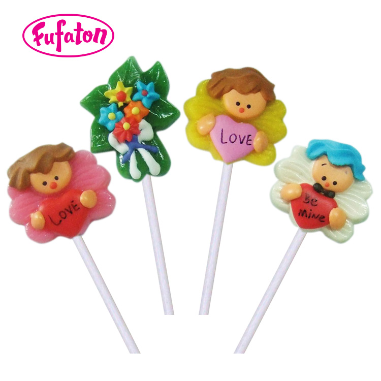 Valentine handmade hard lollipop