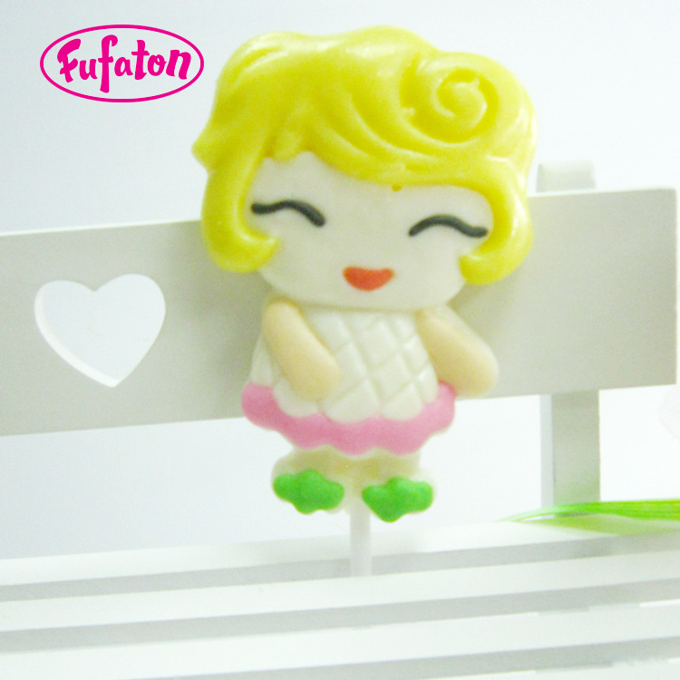 Lovely Girl shaped Hard Candy Lollipop