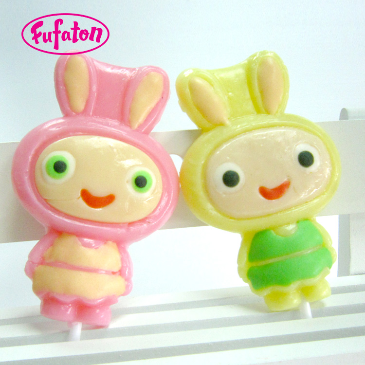 50g Teletubbies shaped character candy lollipop for boys and girls