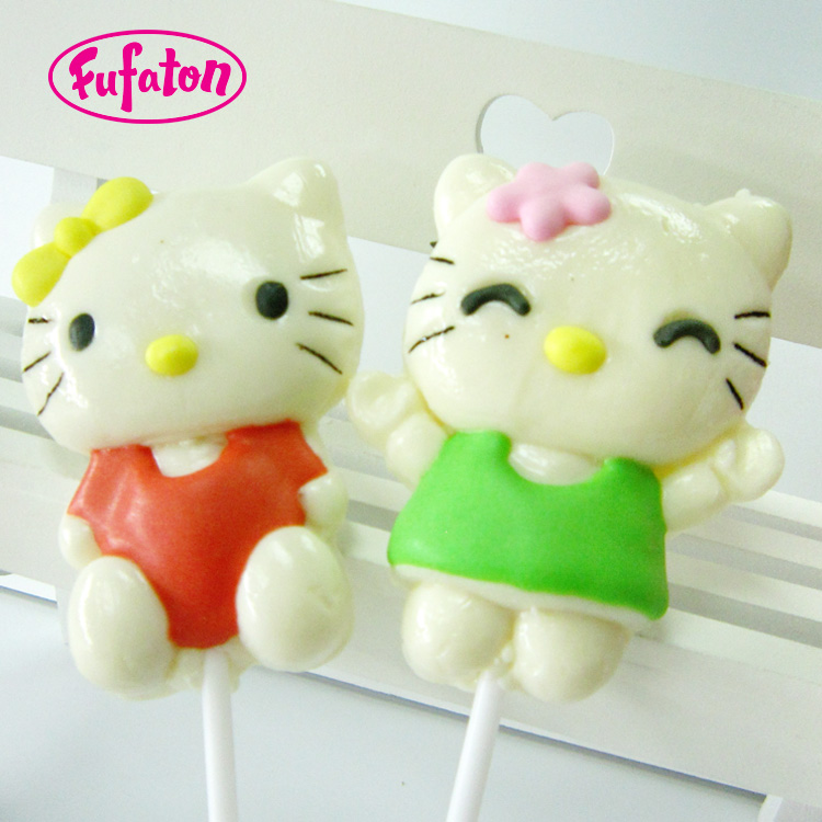 Hello Kitty shaped candy lollipop