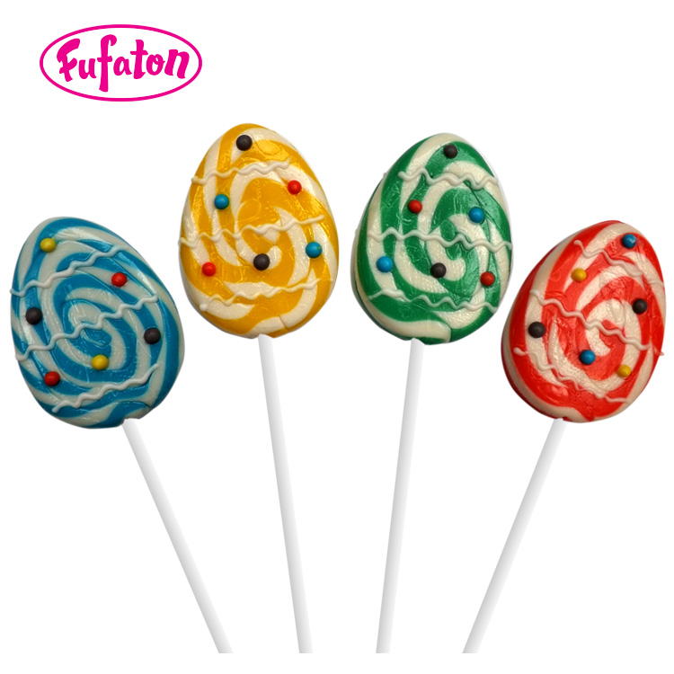 Decorated Easter Egg shaped Lollipop Candy