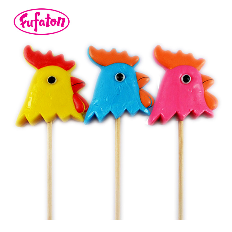 50g Russian Rooster shaped Lollipop Candy