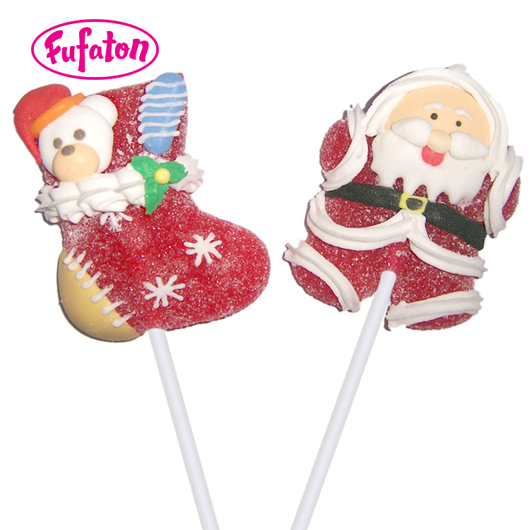 Christmas Jelly lollipop with decoration