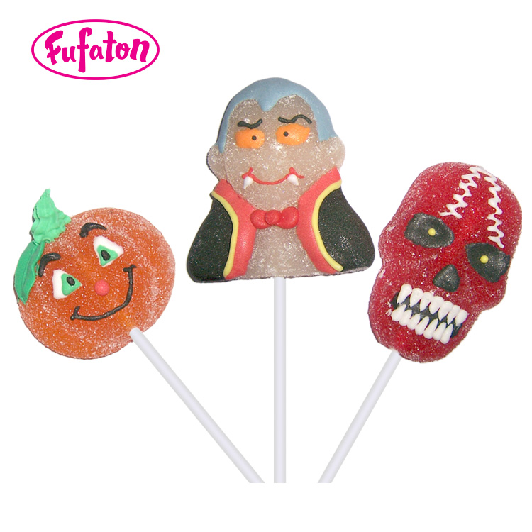 Skull shaped Jelly lollipop Candy for Halloween