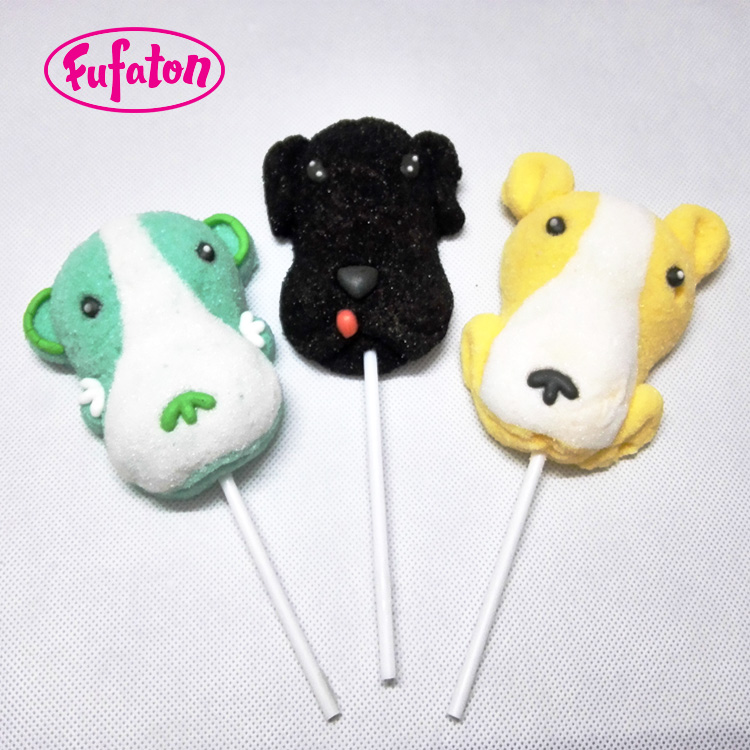 Decorated Puppy marshmallow pop in China