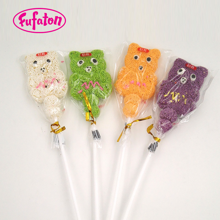 Pearl coated Jelly candy lollipop