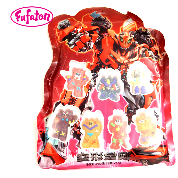 Mini cartoon jelly candy decoration in hanging bag