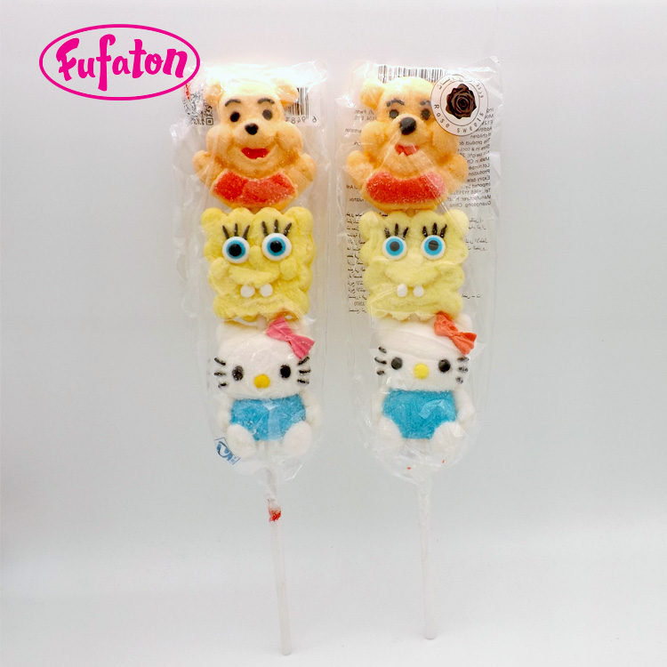 Disney Character shaped Marshmallow kebab Lollipop Candy