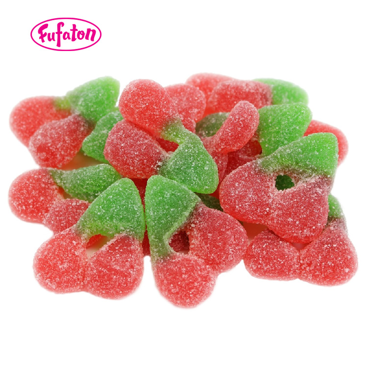 Strawberry shaped gummy candy