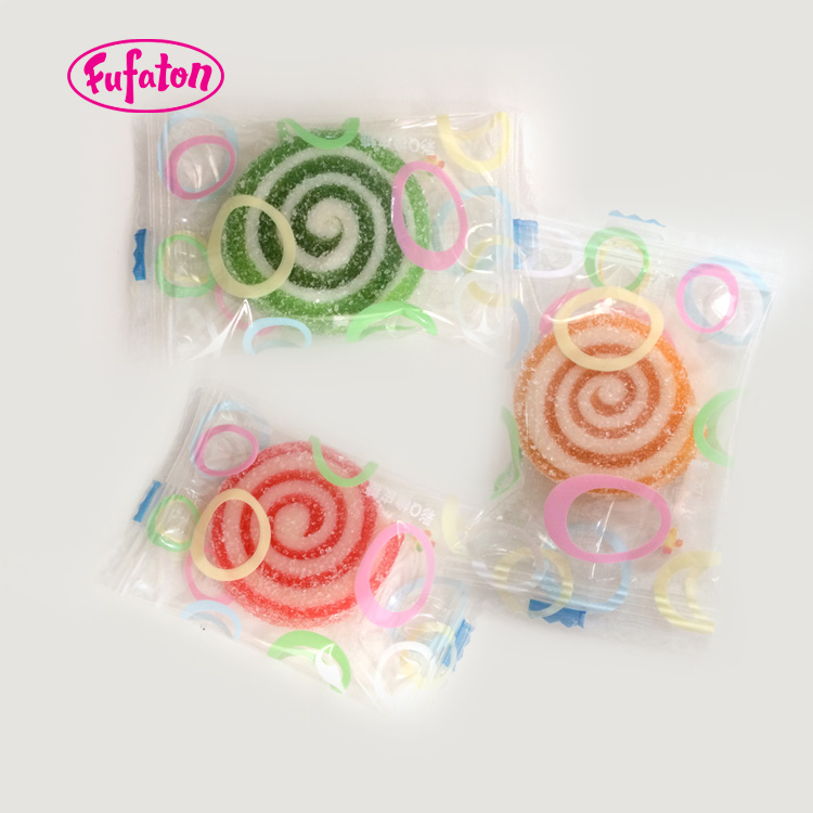 Swirl shaped gummy candy