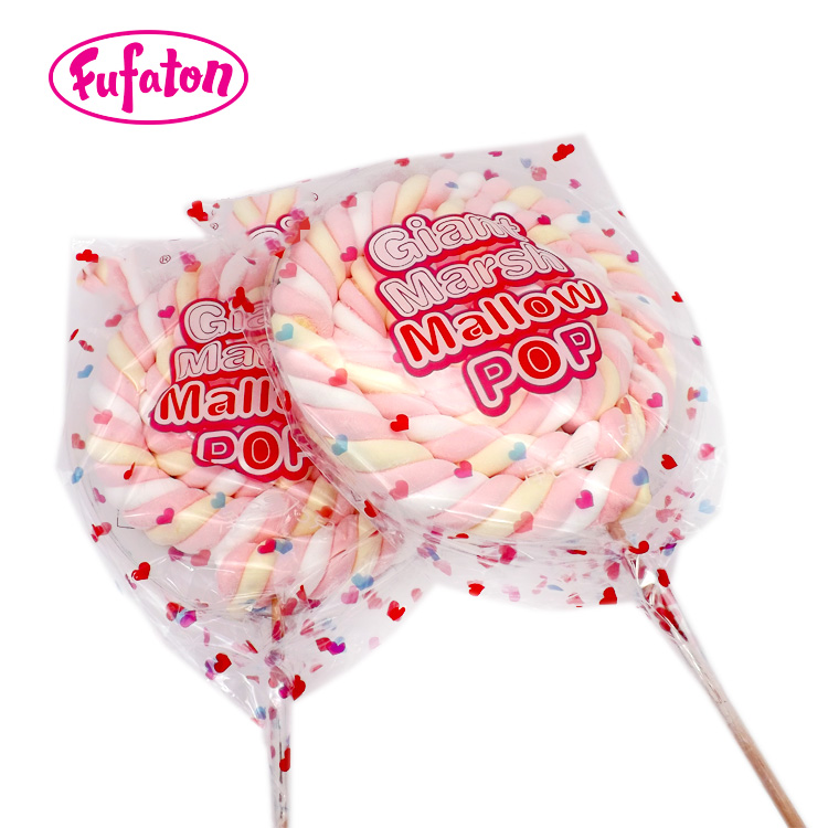 Giant Twist Poofy Marshmallow lollipop and Mallow Pop