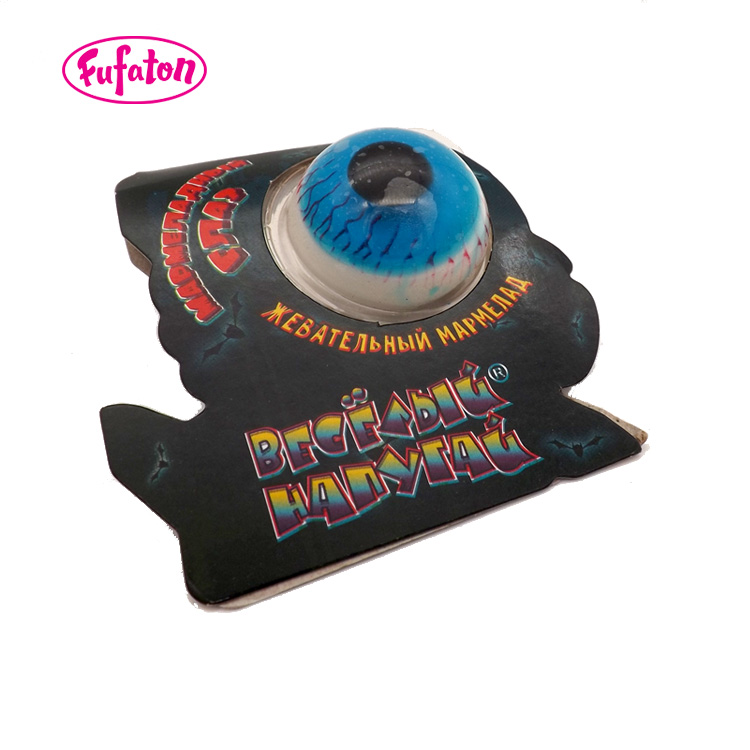 Gummy Candy Eyeballs with Paper Clip for Halloween | Novelty Gummy Candy Manufacturer & Supplier
