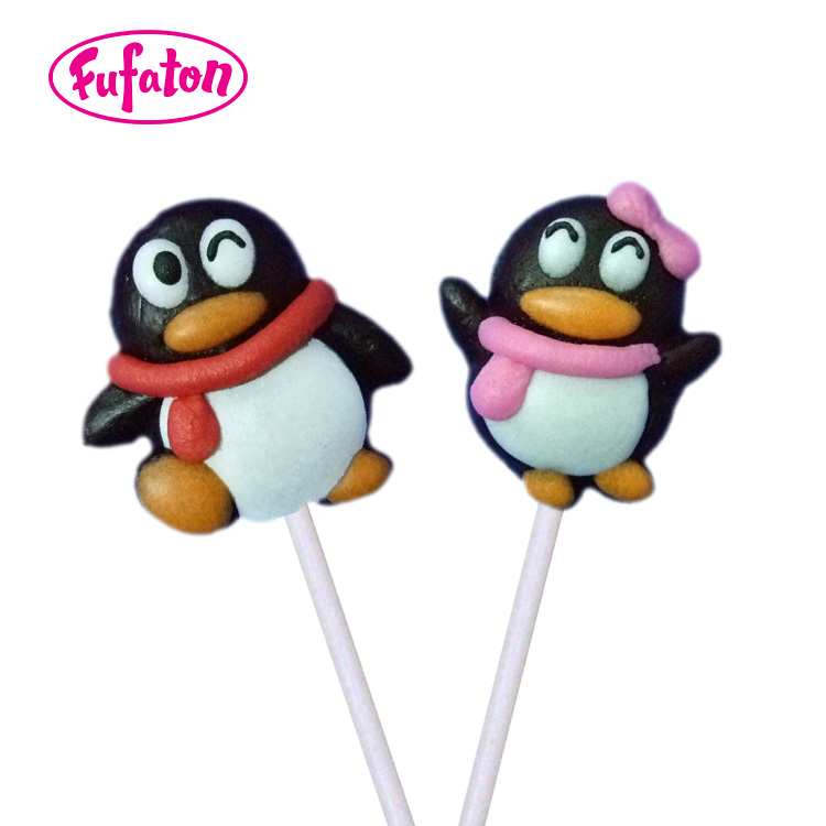 Penguin Shape Hard Candy Lollipop Wholesale