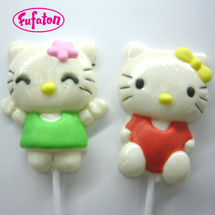 Hello Kitty shaped candy lollipop