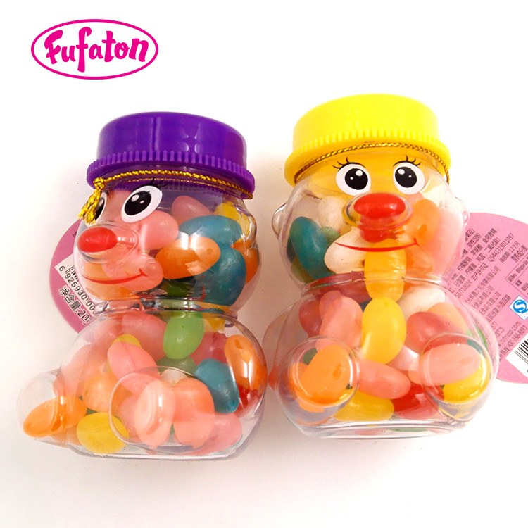 Jelly Beans in container Milk Bottle jar and tin