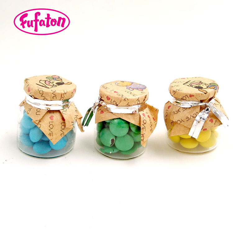 Jelly Beans in container Milk Bottle jar and tin