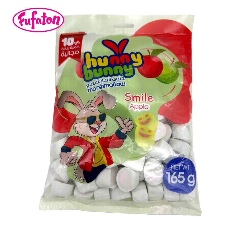 Flower shaped Marshmallows in bags