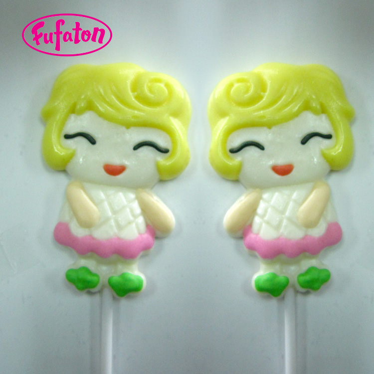 Lovely Girl shaped Hard Candy Lollipop