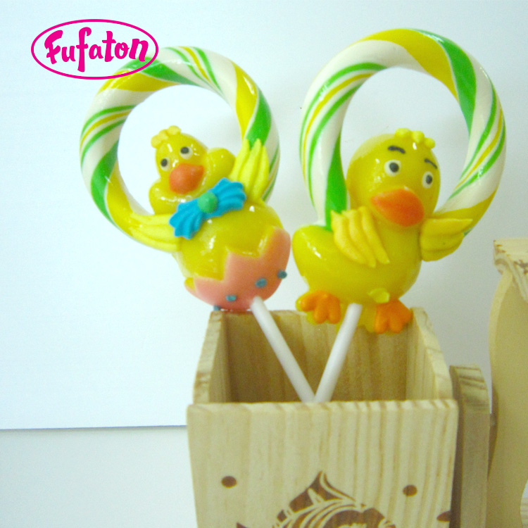 30g Easter Chicken Wreath Pops Wholesale Supplier | Easter Hard Candy Pop
