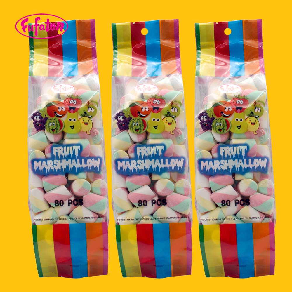 138g twist marshmallows in pillow bag
