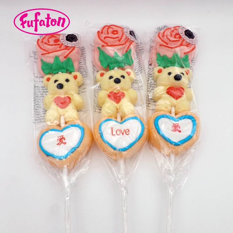 Long Stick Marshmallow Kebab Lollipop Candy