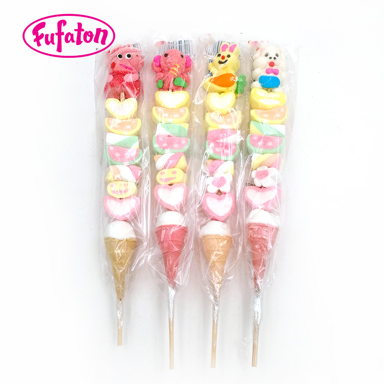 Long stick Fun Mallow Kebab Lollipop