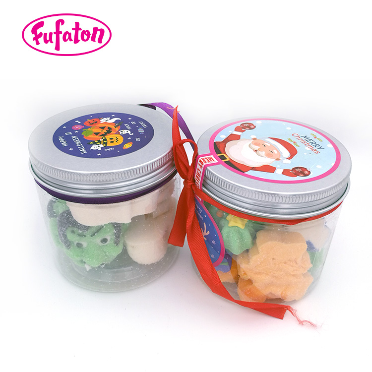 Christmas Mini Marshmallow Character in Jar Wholesale | Holiday Candy Manufacturer