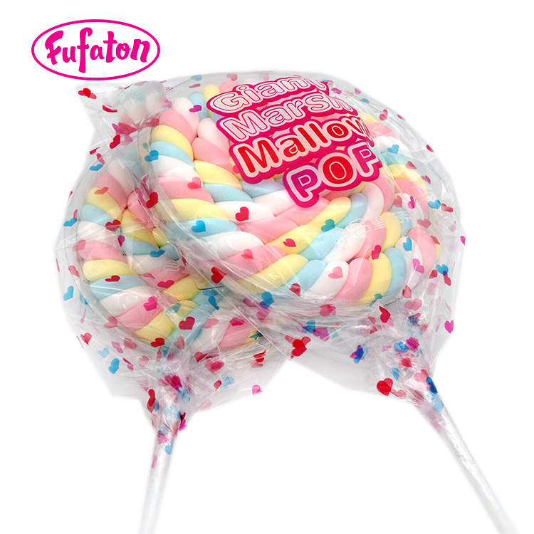Twist Marshmallow Rope Swirl lollipop candy