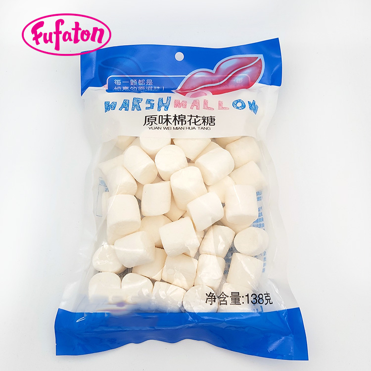138g white color mini cylinder Marshmallows