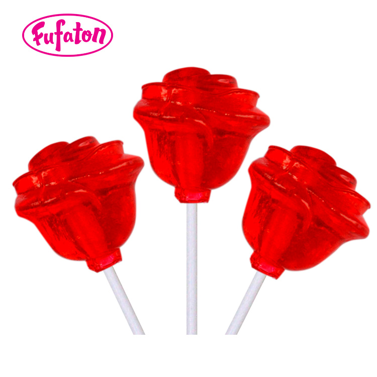 3D Rose Shaped Lollipops Candy for Valentine