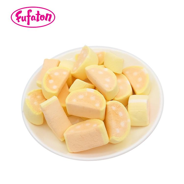 Orange slice marshmallows in bag
