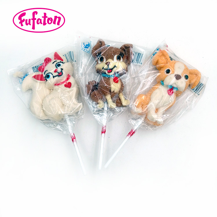 35g Barbie Pets shaped Marshmallow Lollipops