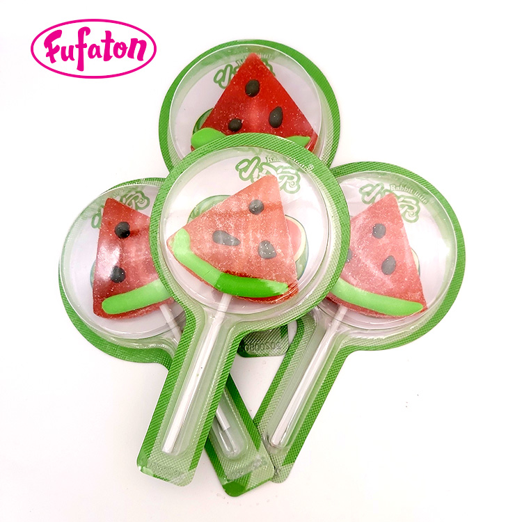 Watermelon fruit Slice Jelly Lollipops