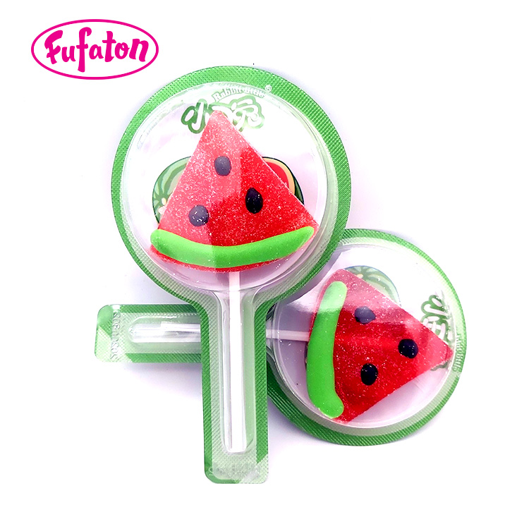 Watermelon fruit Slice Jelly Lollipops