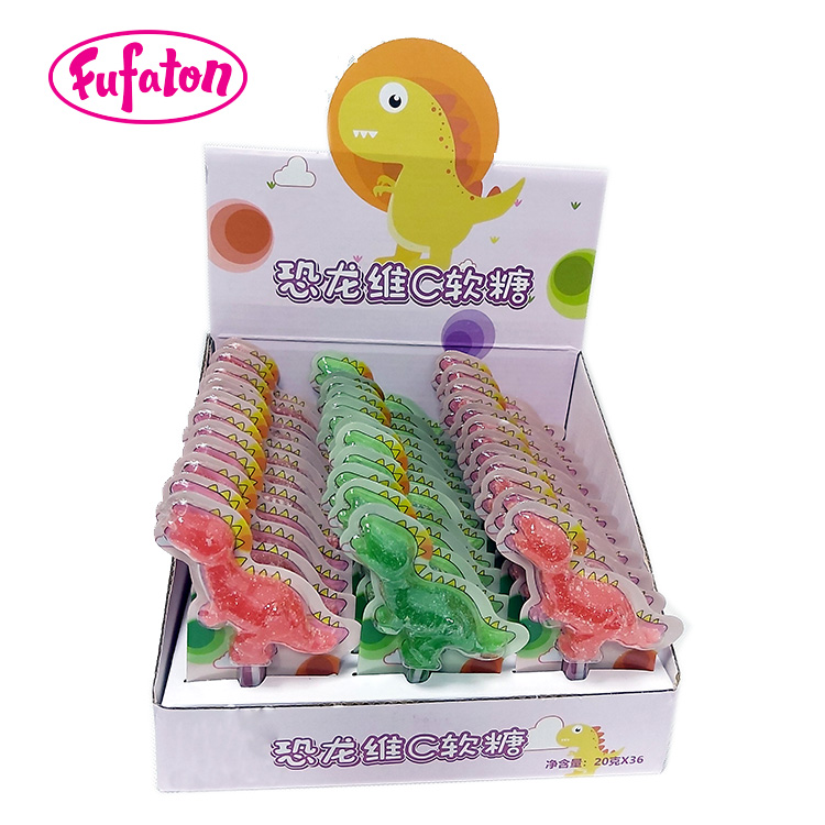 Dinosaur Shaped Jelly Lollipops | Novelty Jelly Candy Manufacturer & Wholesale Supplier