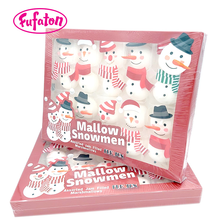 Decorated Mallow Snowman for New year Christmas Season