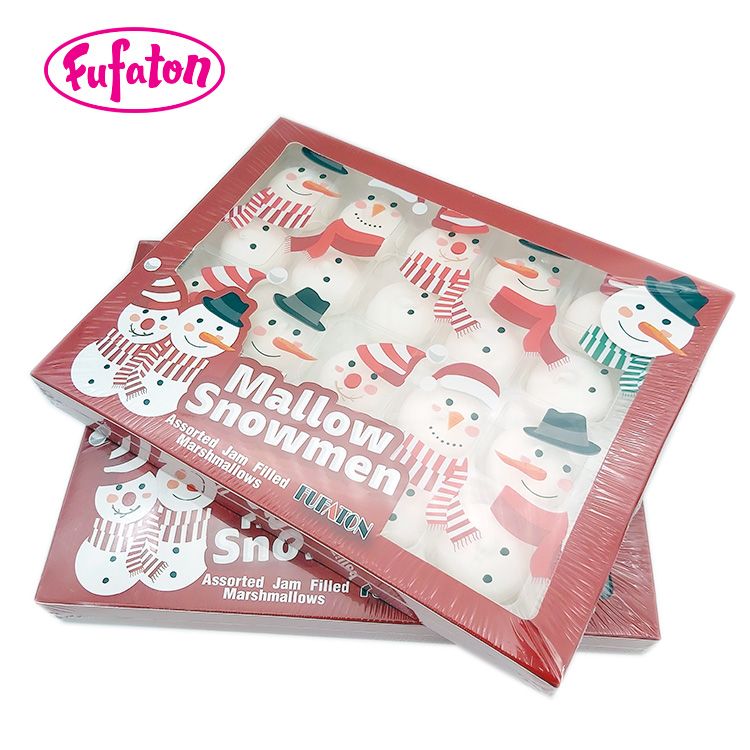 Decorated Mallow Snowman for New year Christmas Season
