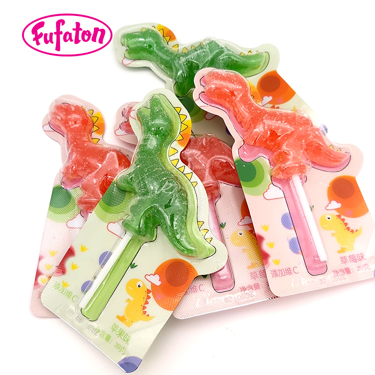 Dinosaur Shaped Jelly Lollipops | Novelty Jelly Candy Manufacturer & Wholesale Supplier