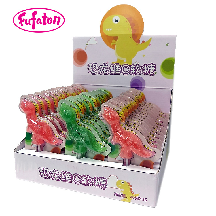 Dinosaur Shaped Jelly Lollipops | Novelty Jelly Candy Manufacturer & Wholesale Supplier