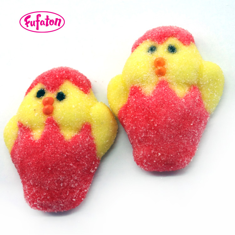 Chicken marshmallows for cake decoration