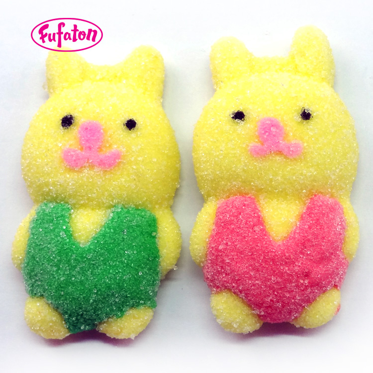 Bunny marshmallow for cake decoration
